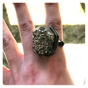 Silver Rock Bling Ring 